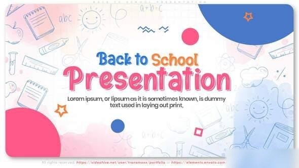 Videohive Back To School Presentation Openers template preview