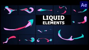 Videohive Advanced Liquid Elements | After Effects Elements template preview