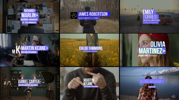 Videohive Auto Resize Lower Thirds 59157972 Titles template preview