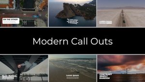 Videohive Modern Call Outs | After Effects Elements template preview