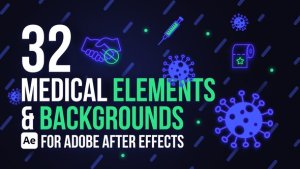 Videohive Medical Elements & Backgrounds Ae Elements template preview