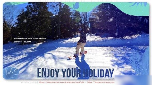 Videohive Snowboarding and Skiing - Bright Promo Openers template preview