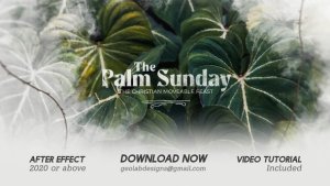 The Palm Sunday Slideshow Product Promo template preview