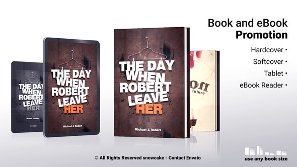 Videohive Book and eBook Promotion Product Promo template preview