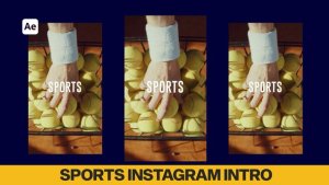 Videohive Sports Instagram Intro Video Displays template preview