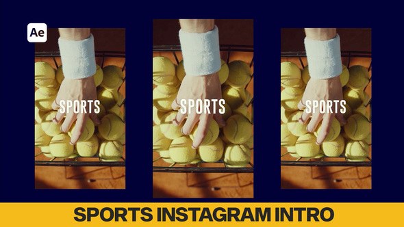 Videohive Sports Instagram Intro Video Displays template preview