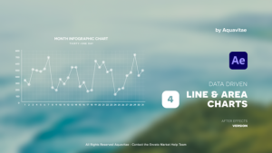 Videohive Simple Line & Area Charts Infographics template preview