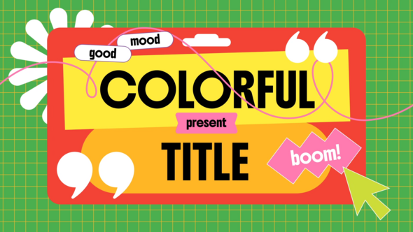 Videohive Colorful Typography Intro 60982671 Openers template preview