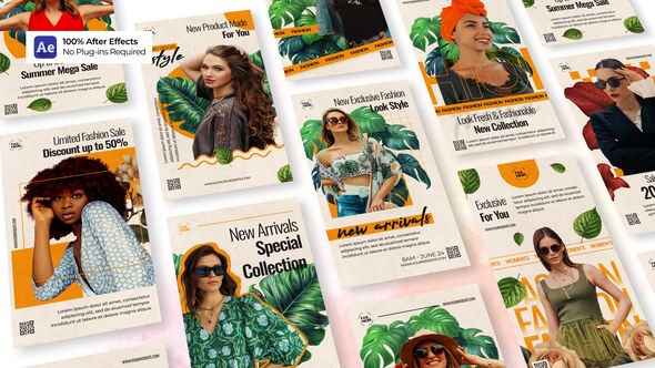Videohive Spring Fashion Collection - Instagram Stories Product Promo template preview