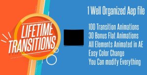 Lifetime Transitions Pack Video Displays template preview