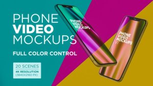 Videohive Phone Video Mockups V1 Product Promo template preview