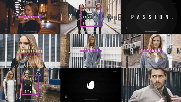 Videohive Clean Dynamic Stomp Typography Opener Openers template preview