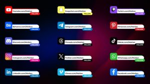 Videohive Social Media Lower Thirds 47756890 Elements template preview