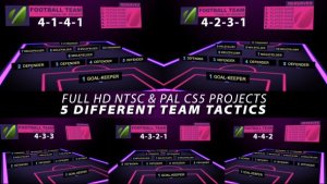 Football Team Tactics Video Displays template preview
