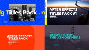 Videohive Lifestyle Titles Pack Titles template preview