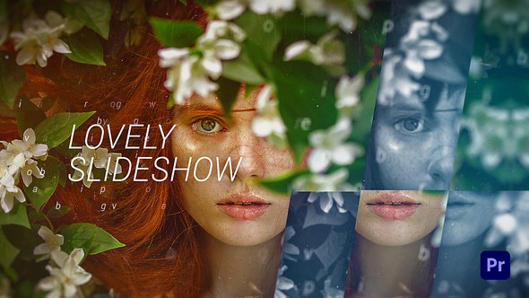 Sweet Lovely Slideshow Premiere Pro template preview