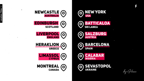 Videohive Location Titles 1.0 - AE Elements template preview