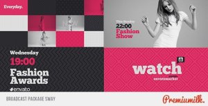 Broadcast Package Sway Video Displays template preview