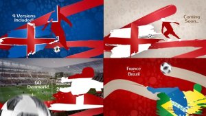 Videohive Soccer Intro Opener Video Displays template preview