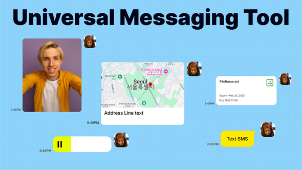 Videohive Universal Message Tool Elements template preview