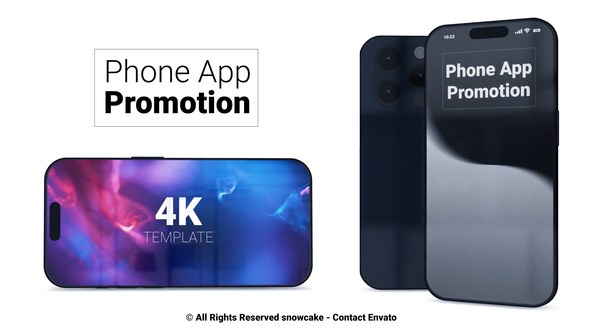 Videohive Phone App Promotion Product Promo template preview
