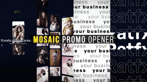 Videohive Mosaic Promo Opener Product Promo template preview
