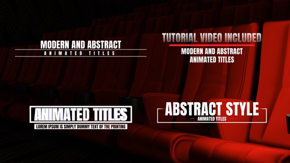 Videohive Animated Titles 53605467 Titles template preview