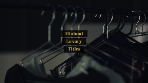 Videohive Minimal Luxury Titles Titles template preview