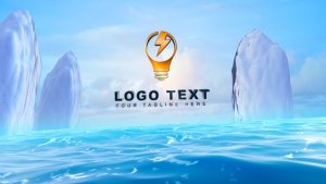 Videohive 3D Ocean Logo Logo Stings template preview