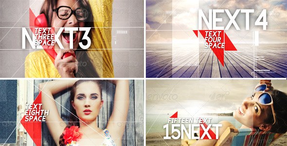 Videohive Glitch Slide Show Video Displays template preview