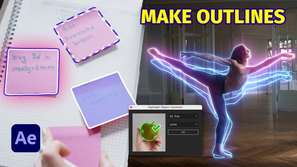 Videohive Highlight Object Elements template preview