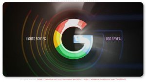 Videohive Lights Echoes Logo Reveal Logo Stings template preview
