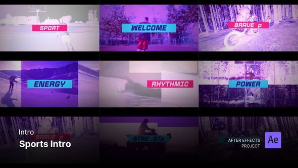 Videohive Intro/Opening - Sports Intro After Effects Project Files Openers template preview