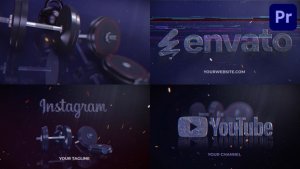 Gym Logo 3 in 1 for Premiere Pro Premiere Pro template preview