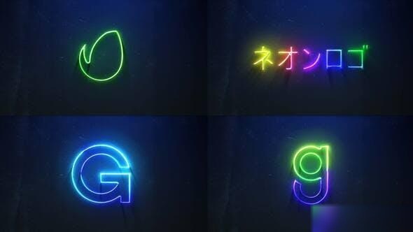 Videohive Neon Logo Reveal 42253138 Logo Stings template preview