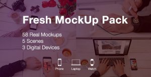 Fresh Mockups Pack Video Displays template preview