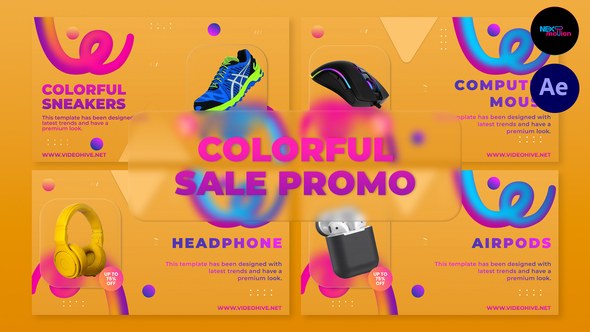 Videohive Colorful Sale Promo 36332545 Product Promo template preview