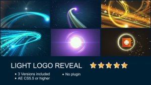 Light Logo Reveal Video Displays template preview