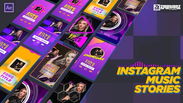 Videohive Instagram Music Visualizer Product Promo template preview