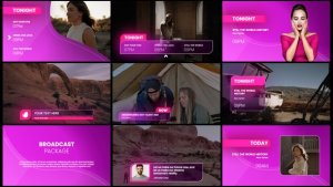 Videohive Glow Broadcast Package Broadcast-packages template preview