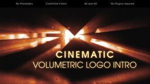 Videohive Cinematic Volumetric Logo Intro Logo Stings template preview