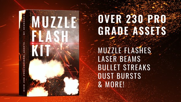 Videohive Real Muzzle Flash Kit Elements template preview