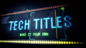 Led Tech Titles Premiere Pro template preview