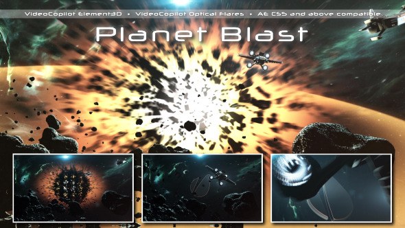 Videohive Planet Blast Openers template preview