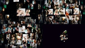 Mosaic Logo Reveal Premiere Pro template preview