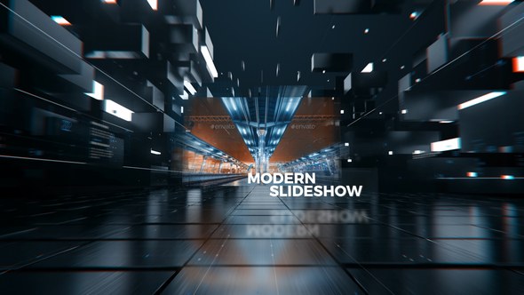 Videohive Sci-Fi Technology Slideshow Video Displays template preview