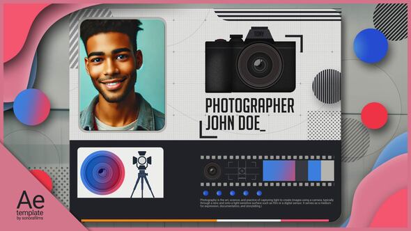Videohive Photographer Profile Openers template preview