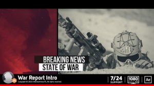 Videohive War Report Intro Broadcast-packages template preview