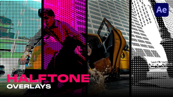Videohive Halftone Overlays for After Effects Elements template preview