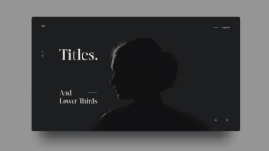 Animated Text / Lower Thirds Video Displays template preview